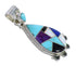 Multicolor And Sterling Silver Southwest Slide Pendant YX67826